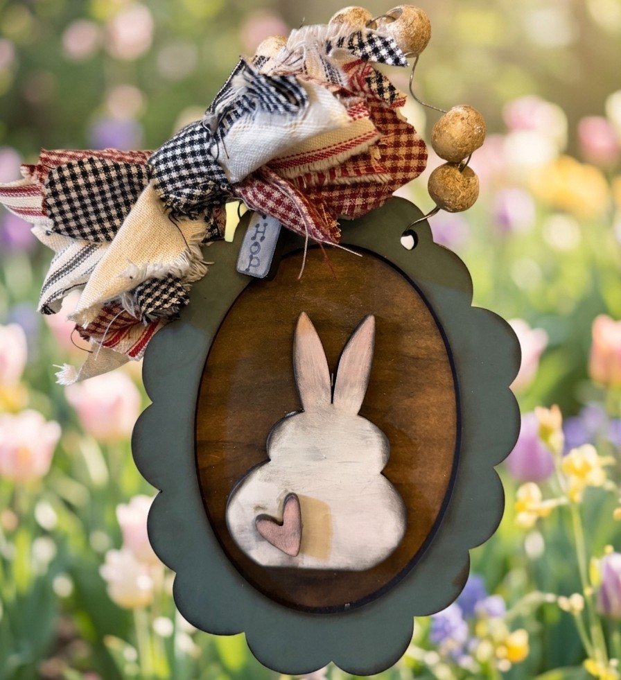 Hanging Rustic Bunny